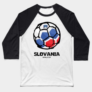 Slovania Football Country Flag Baseball T-Shirt